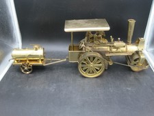 Wilesco Dampfwalze Old Smoky, Messing, mit Anhänger Wassertank