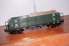 BOD-8] Newqida Spur G Hochbordwagen 4 Achsig 99-03-95 grün + Ladung (fest)