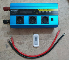 LVYUAN 2500W/5000W Wechselrichter DC 12V auf AC 230V