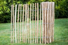 Staketenzaun Holzzaun Gartenzaun Zaun Imprägniert H 120cm Länge 5m Abst. 7-8cm