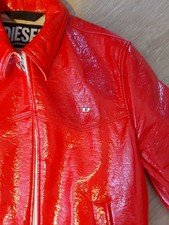 Lack jacke herren diesel - lack, rot