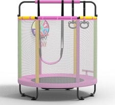 CZCPARY BC-2 Kinder-Trampolin (Ø 1,6 m) mit Korb & Schaukel