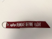 Alpha Industries Anhänger Brand Zipp Remove Before Fly Jacke Pullover Herren