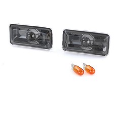 Klarglas Seitenblinker Schwarz