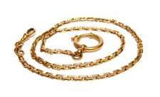 Lange 585 Gold Uhrenkette/ Taschenuhrkette/ Ankerkette - 45 cm
