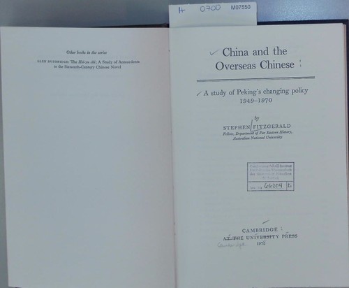 China and the - , overseas