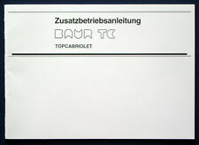 Zusatz Betriebsanleitung 1993