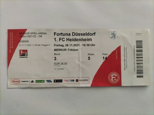 Sammler ticket fortuna - 21/22,