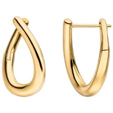 333 gold yellow gold hoop