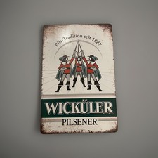 Blechschild Wicküler Bier