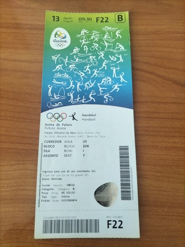 Used ticket olympic - used,