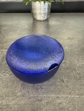 Zuckerdose Blau Glas Ist Sehr