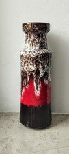Große SCHEURICH Keramik Vase 205-32 Fat Lava. Mid Century Vintage 60er....