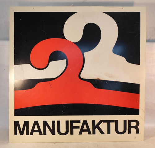 Werbeschild manufaktur pop art - manufaktur,