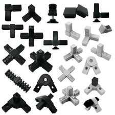 Steckverbinder Vierkantrohr 30x30x2  Rohrverbinder 30 mm Quadratrohr Alu Stahl