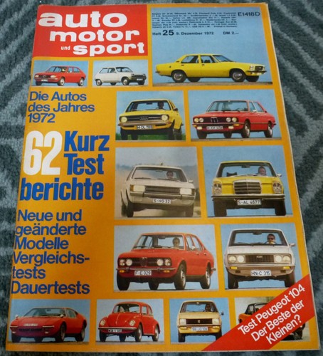 Auto motor sport - auto, 25/1972
