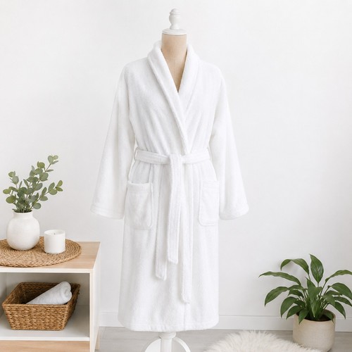 Bademantel weiß unisex - xl,