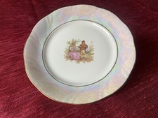 Chodziez Porzellan Teller 18,9cm Goldrand Golddekor Made in Poland