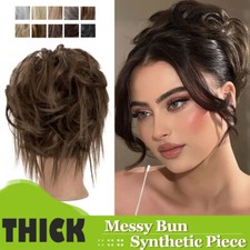 Messy Haarteil Haargummi Dutt Dick Haarverlängerung Lockig Bun Updo Wie Echthaar