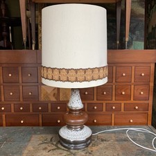 Große Tischlampe Keramik Hustadt Leuchten Bodenlampe Stehlampe 60er 70er vintage