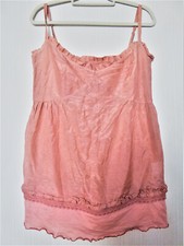 DU & JAG Cotton / Seide Bluse Hängerchen Gr. M / 38 altrosa