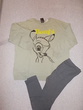 H&M Damen Schlafanzug, Pyjama lang  2-teilig Gr. M/40