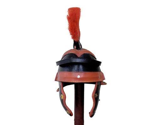 Leder römerhelm sca larp - römerhelm,