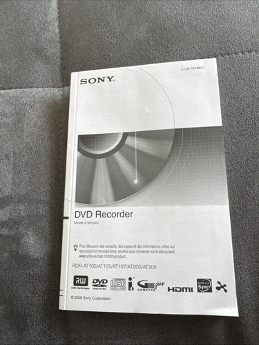 Sony rdr 105 anleitung - at,