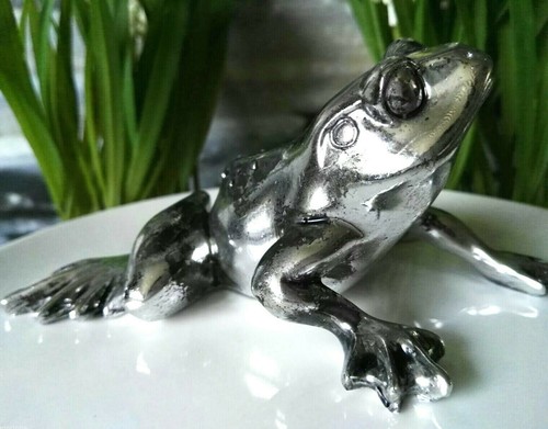 Frosch kröte silber statue - kröte,