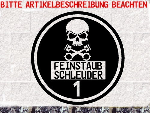 Schwarze feinstaubplakette - schwarze,