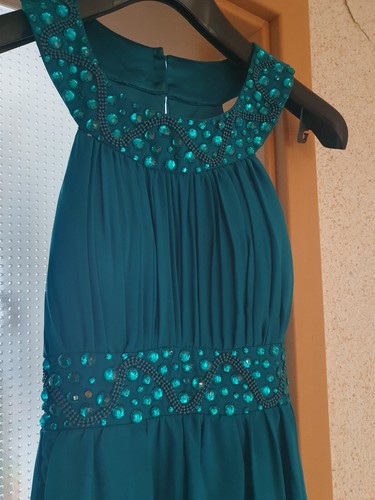 Damen festkleid petrol 38 - festkleid,