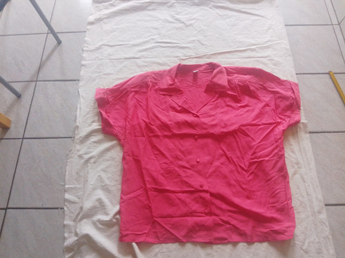 Bluse vintage 80er rot - bluse,