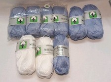 9x Baumwollgarn Häkelgarn Stickgarn 100% Baumwolle 