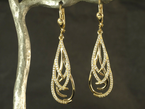 585 gold ohrringe mit - 585,