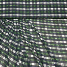 Georgette in grüner Ausführung und Karomuster 50 cm Länge 150 cm Breite
