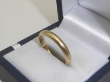 585 Gold Ring 14K Gelbgold 4,31 g Trauring Ehering Gravur RG 61 - 19,4 mm 8218