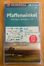 Kompass Wanderkarte - Pfaffenwinkel - Nr. 179 - UNBENUTZT! 1:50000!