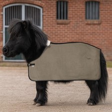 EQuest Alpha Fleece Abschwitzdecke speziell für Mini-Shettys, Mud Pferdedecke 