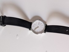 Skagen Signatur Lille Lederarmband weißes Zifferblatt Quarz SKW3120 Damenuhr