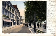 Ak Bad Ischl Oberösterreich, Esplanade mit Hotel Austria - 4545984