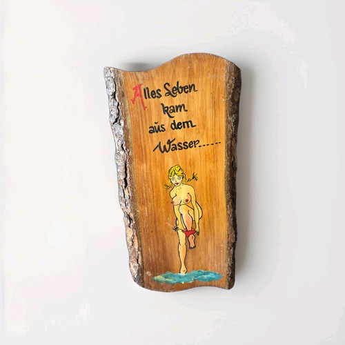 Holzschild spruch alles - -,