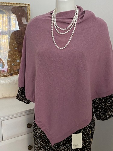 Cashmere made italy poncho - cashmere,