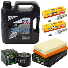 Wartung für BMW R 1200 R R RT LC 2013-18 Set Öl 4L Luftfilter Ölfilter Zündkerze
