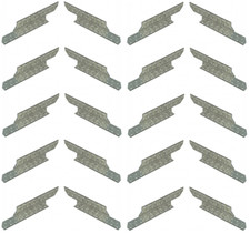 10 Paar Sparrenpfettenanker Dach Sparrenanker Pfettenanker 170-290 Stahl Winkel