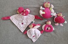 5 x STERNTALER MARIENKÄFER KATHARINA SCHMUSETUCH RASSEL PUPPE SET * TOP ZUSTAND