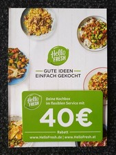 GUTSCHEIN: 40 € von HELLO FRESH   " Gute Ideen Einfach gekocht "