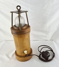 Vintage Holz Signallampe Leuchtturm 50er-60er Jahre Design Windlicht Dekorativ