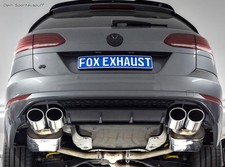 FOX Edelstahl Duplex Sportauspuff VW Golf 7 R Variant Facelift je 2x106x71mm