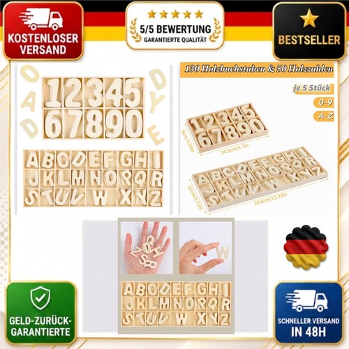 180 holz buchstaben zahlen - 180, &