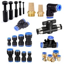 Steckverschraubung wie IQS/Festo Druckluft PU Schlauch Pneumatik Sparset